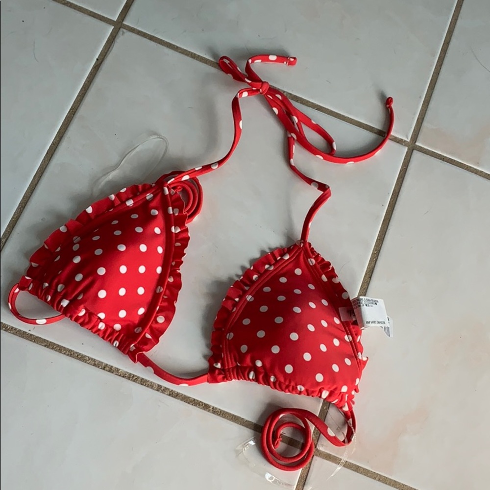 Polka Dot Bikini Top